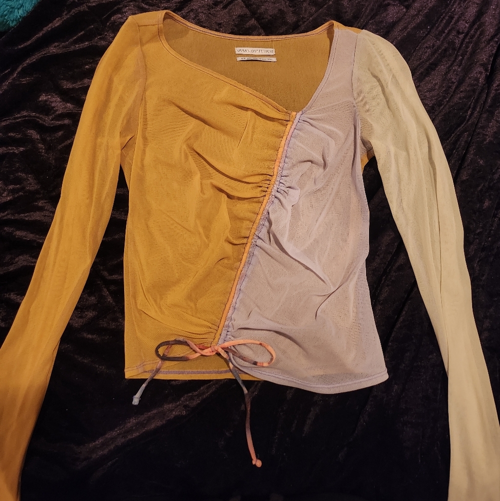 Asymmetrical Ruched Top